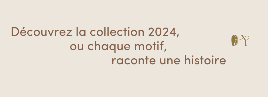 Texte promotionnel et logo pour collection 2024