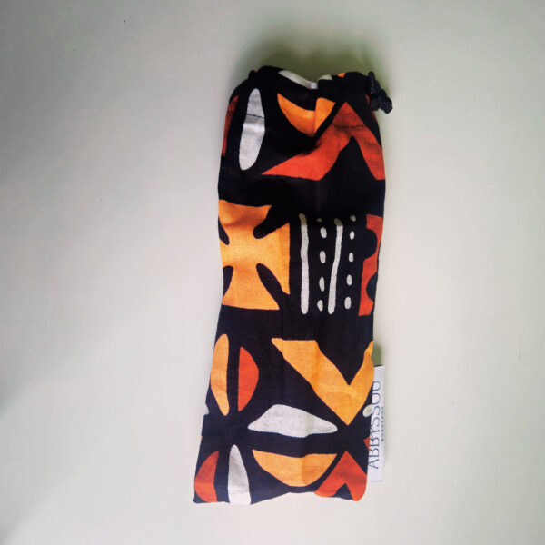 Eventail en wax et sa pochette – Image 2
